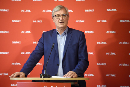 Pressekonferenz mit Bernd Riexinger in Berlin