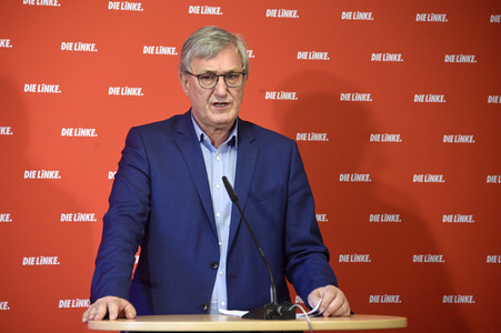 Pressekonferenz mit Bernd Riexinger in Berlin