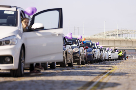 Autokorso gegen Corona-Maßnahmen in Köln