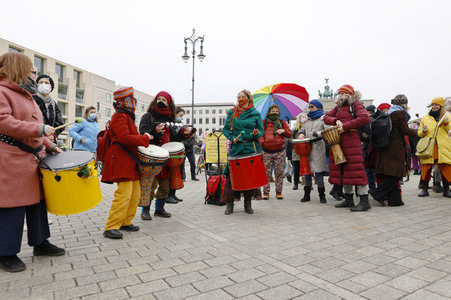 Multikultureller Frauenmarsch in Berlin