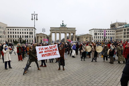 Multikultureller Frauenmarsch in Berlin