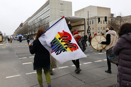 Multikultureller Frauenmarsch in Berlin