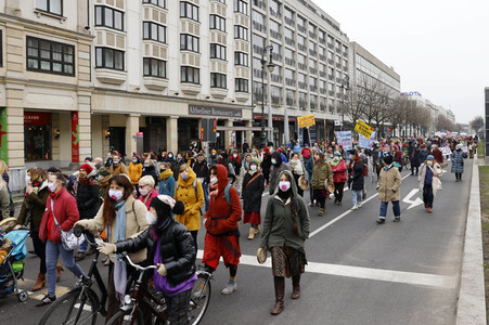 Multikultureller Frauenmarsch in Berlin