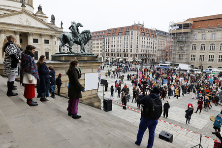 Multikultureller Frauenmarsch in Berlin