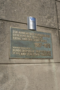 Das Eider-Sperrwerk in Wesselburenerkoog