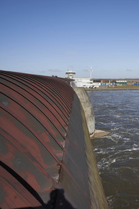 Das Eider-Sperrwerk in Wesselburenerkoog