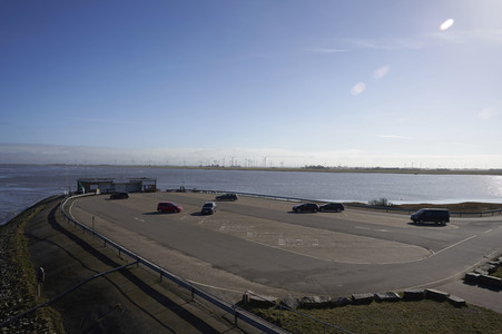 Das Eider-Sperrwerk in Wesselburenerkoog