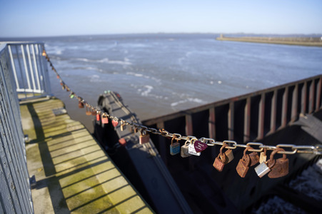 Das Eider-Sperrwerk in Wesselburenerkoog