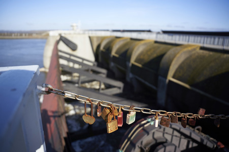 Das Eider-Sperrwerk in Wesselburenerkoog