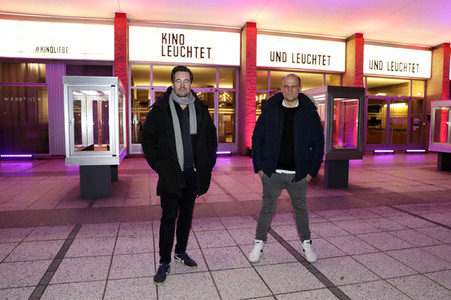 Aktion 'Kino leuchtet. Für dich.' in Berlin