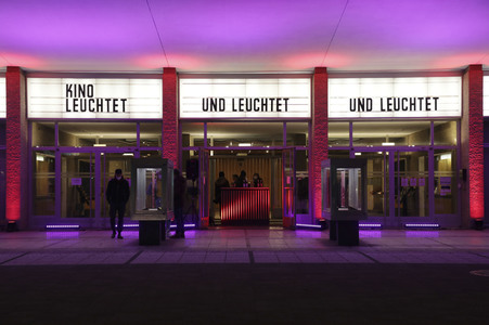 Aktion 'Kino leuchtet. Für dich.' in Berlin