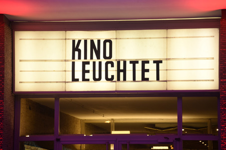 Aktion 'Kino leuchtet. Für dich.' in Berlin