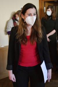 Pressekonferenz mit den neuen Vorsitzenden der Partei Die Linke in Berlin