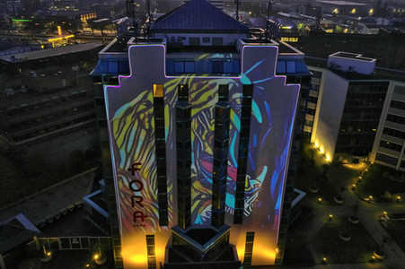 Corona-Protestaktion in Hannover