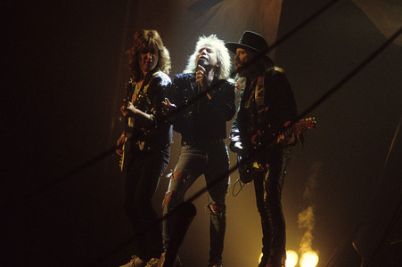 Musikvideo-Dreharbeiten mit Magnum in London