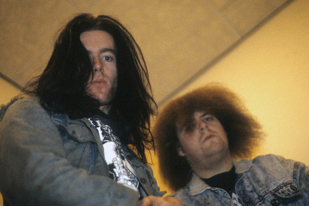 Photoshooting mit Napalm Death in London