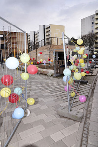 Luftballon-Aktion gegen Corona-Frust in Haar