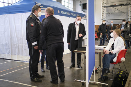 Priorisierte Impfung von Polizeibediensteten in Hannover