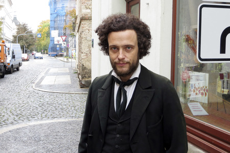 Dreharbeiten zum Kinofilm 'Der junge Karl Marx' in Görlitz