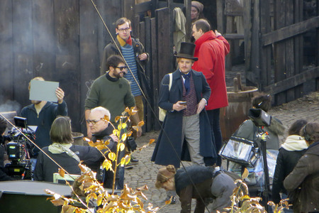 Dreharbeiten zum Kinofilm 'Der junge Karl Marx' in Görlitz
