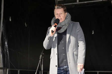 Protestaktion 'GemeinsamZukunft! Es reicht!' in München