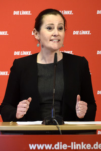 Pressekonferenz mit Janine Wissler in Berlin