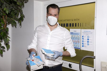 Corona Schnelltest Präsentation in München