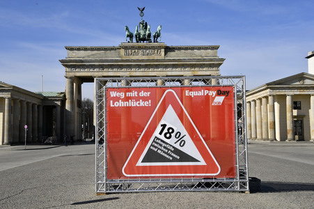 DGB-Aktion zum Equal Pay Day in Berlin