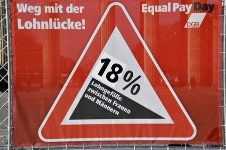 DGB-Aktion zum Equal Pay Day in Berlin