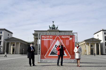 DGB-Aktion zum Equal Pay Day in Berlin