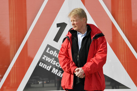 DGB-Aktion zum Equal Pay Day in Berlin