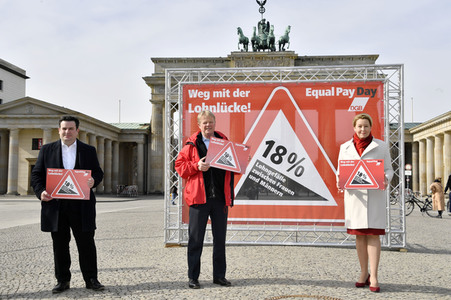 DGB-Aktion zum Equal Pay Day in Berlin
