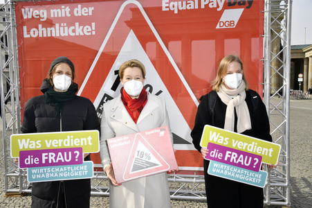 DGB-Aktion zum Equal Pay Day in Berlin