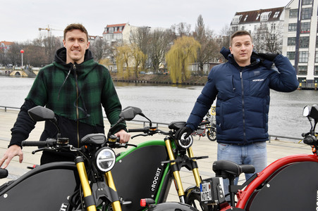 Fototermin mit Max Kruse und Aaron Troschke in Berlin