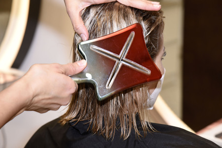 Friseurbesuch von Sarah Valentina Winkhaus in München