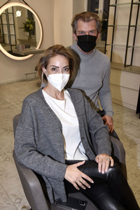 Friseurbesuch von Sarah Valentina Winkhaus in München