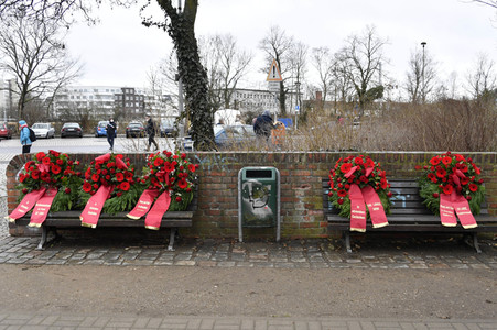Gedenken an Karl Liebknecht und Rosa Luxemburg in Berlin