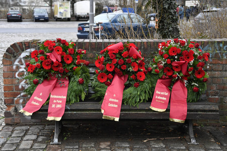 Gedenken an Karl Liebknecht und Rosa Luxemburg in Berlin