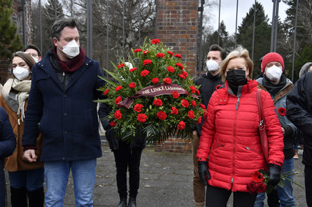 Gedenken an Karl Liebknecht und Rosa Luxemburg in Berlin