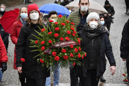 Gedenken an Karl Liebknecht und Rosa Luxemburg in Berlin