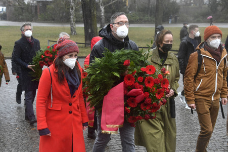 Gedenken an Karl Liebknecht und Rosa Luxemburg in Berlin