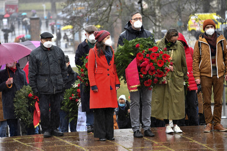 Gedenken an Karl Liebknecht und Rosa Luxemburg in Berlin