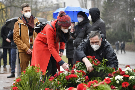 Gedenken an Karl Liebknecht und Rosa Luxemburg in Berlin