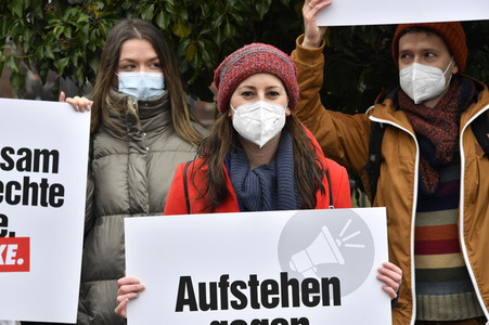 Gedenken an Karl Liebknecht und Rosa Luxemburg in Berlin
