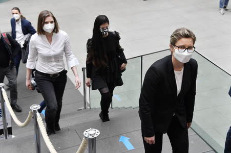 Bundespressekonferenz der Partei Die Linke in Berlin
