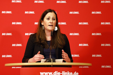 Pressestatement von Janine Wissler in Berlin