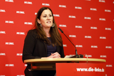 Pressestatement von Janine Wissler in Berlin