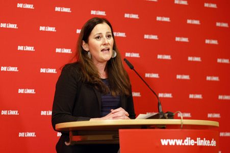 Pressestatement von Janine Wissler in Berlin