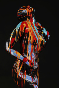 'Internationaler Tag der Farbe / International Color Day'-Bodypainting