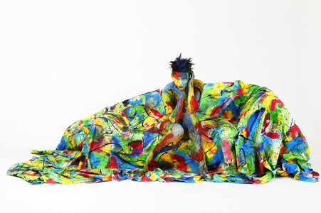 'Internationaler Tag der Farbe / International Color Day'-Bodypainting